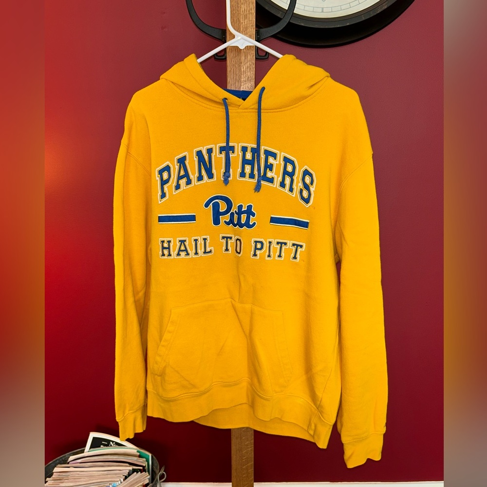 Colosseum Pittsburgh Panthers Yellow and Blue Hoodie